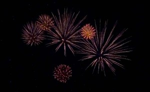 2014 Fireworks from West of the river. Thanks: RS