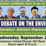 Sept 28th, 7PM-9PM, Mayoral Candidate Debate Series, Hybrid. Advance Vote Open Sept 24 to 27